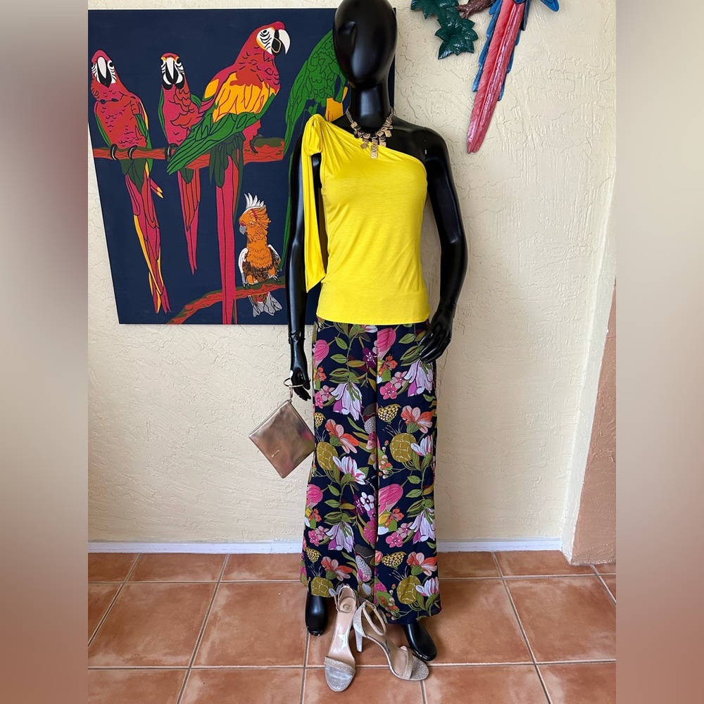 Trina Turk Silk Palazzo Pants